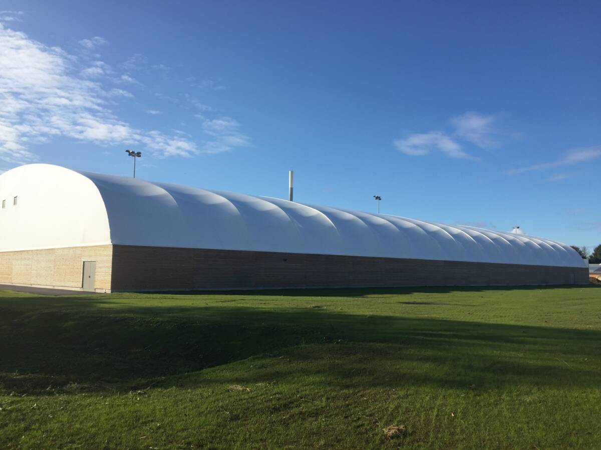 salle d'athlétisme en membrane textile
